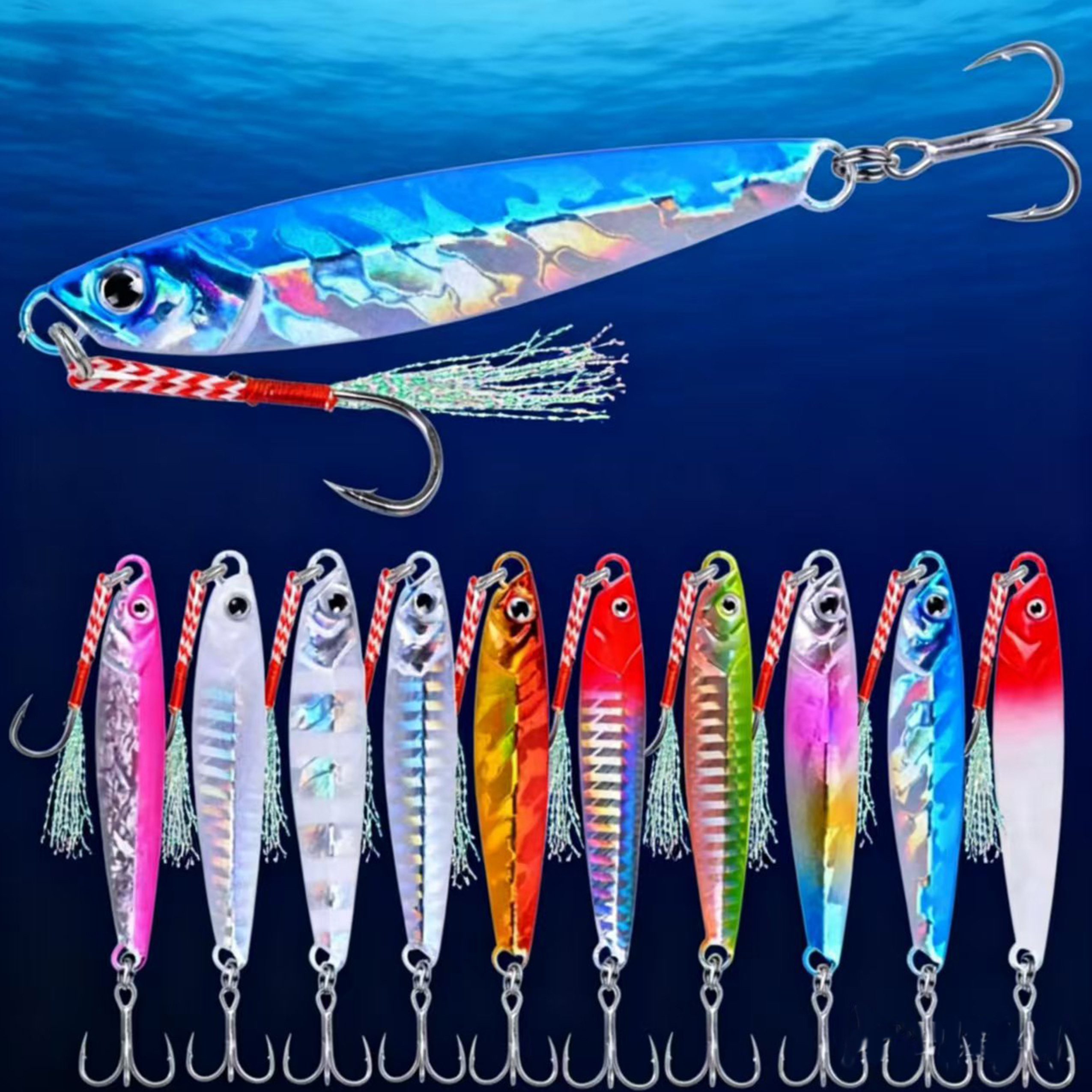 Fishing Equipment Deals - 10 Stuks Metalen Jig 7G 10G