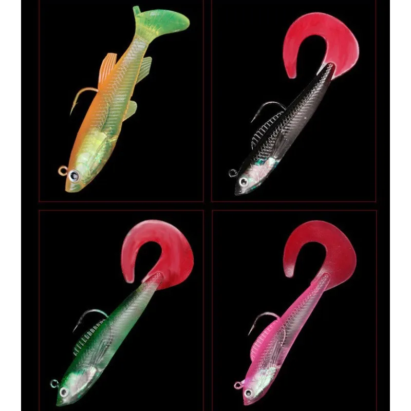 Fishing Equipment Online - 10 Stuks Lokken Aas Met T-staart