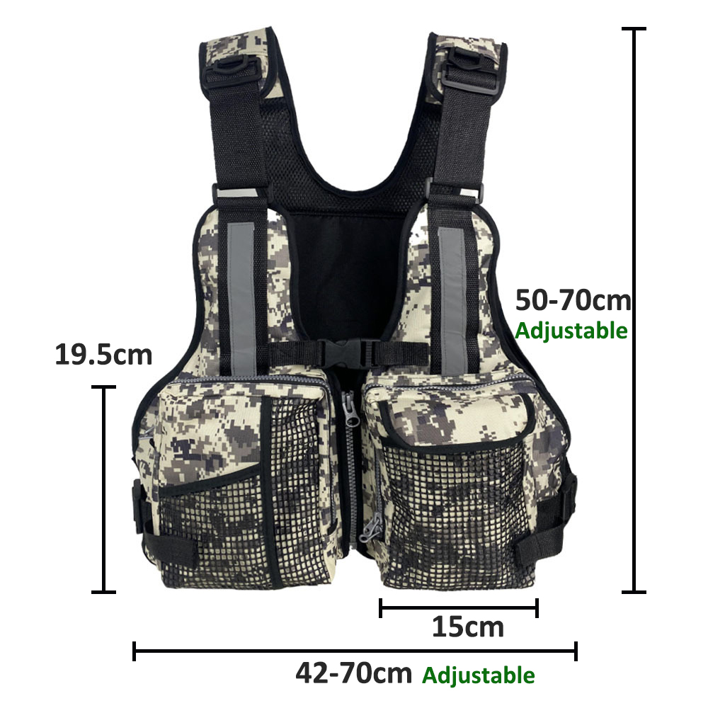 Fishing Equipment Usa - Outdoor visvest met meerdere zakken Ademend,