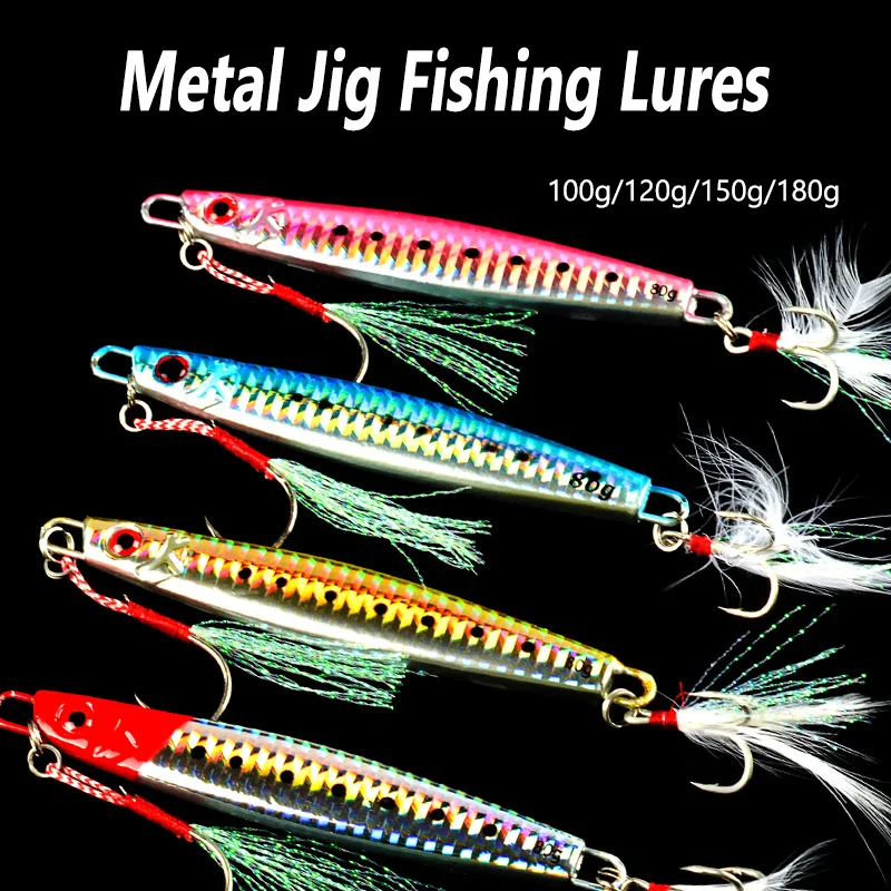 Fishing Equipment Deals - Metalen Jig 100g 120g 150g 180g