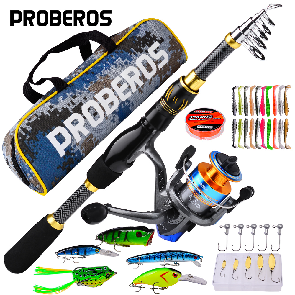 Fishing Equipment Online - Proberos 1.5M-2.4M Hengel En Haspel Combo
