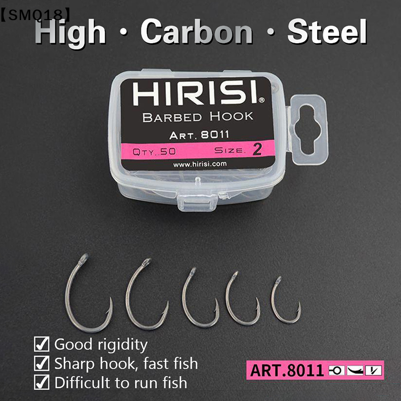 Fishing Equipment Storage - Hirisi 50 stuks haken in doos