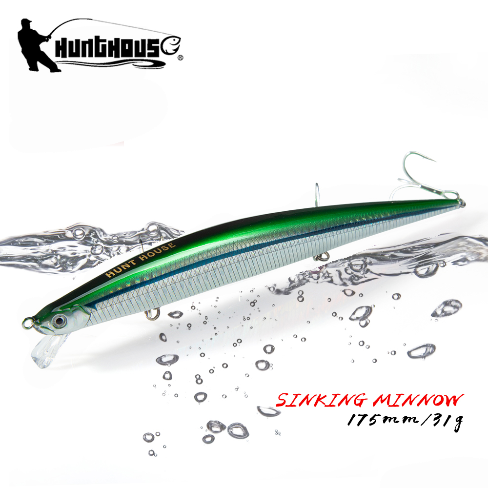 Fishing Equipment Deals - Hunthouse Sinking Tide Minnow Lokmiddel 175mm/31g
