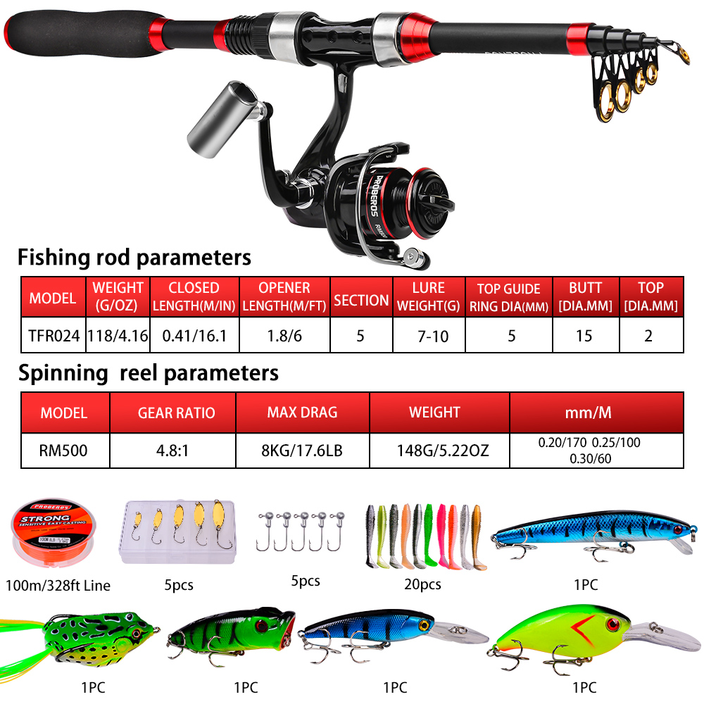 Proberos hengelset, complete s - Fishing Equipment Online recensie en prijs