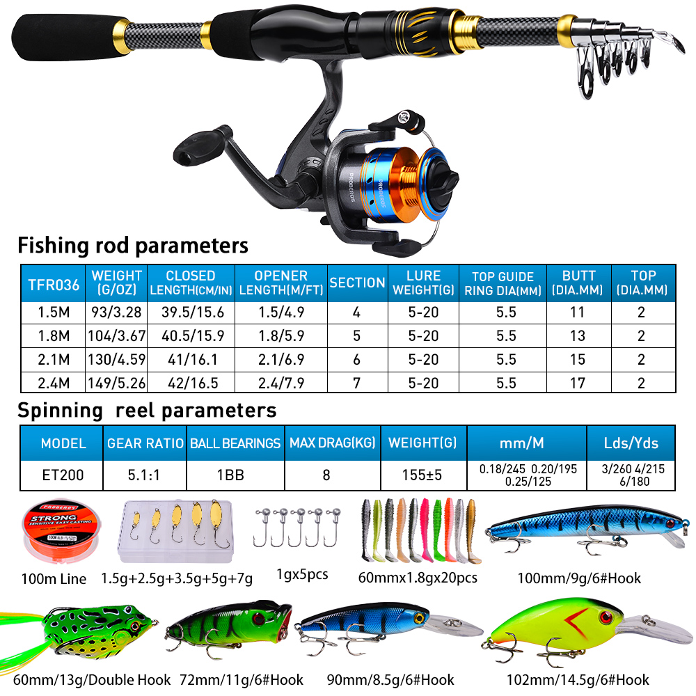 Proberos 1.5M-2.4M Hengel En H - Fishing Equipment Online recensie en prijs