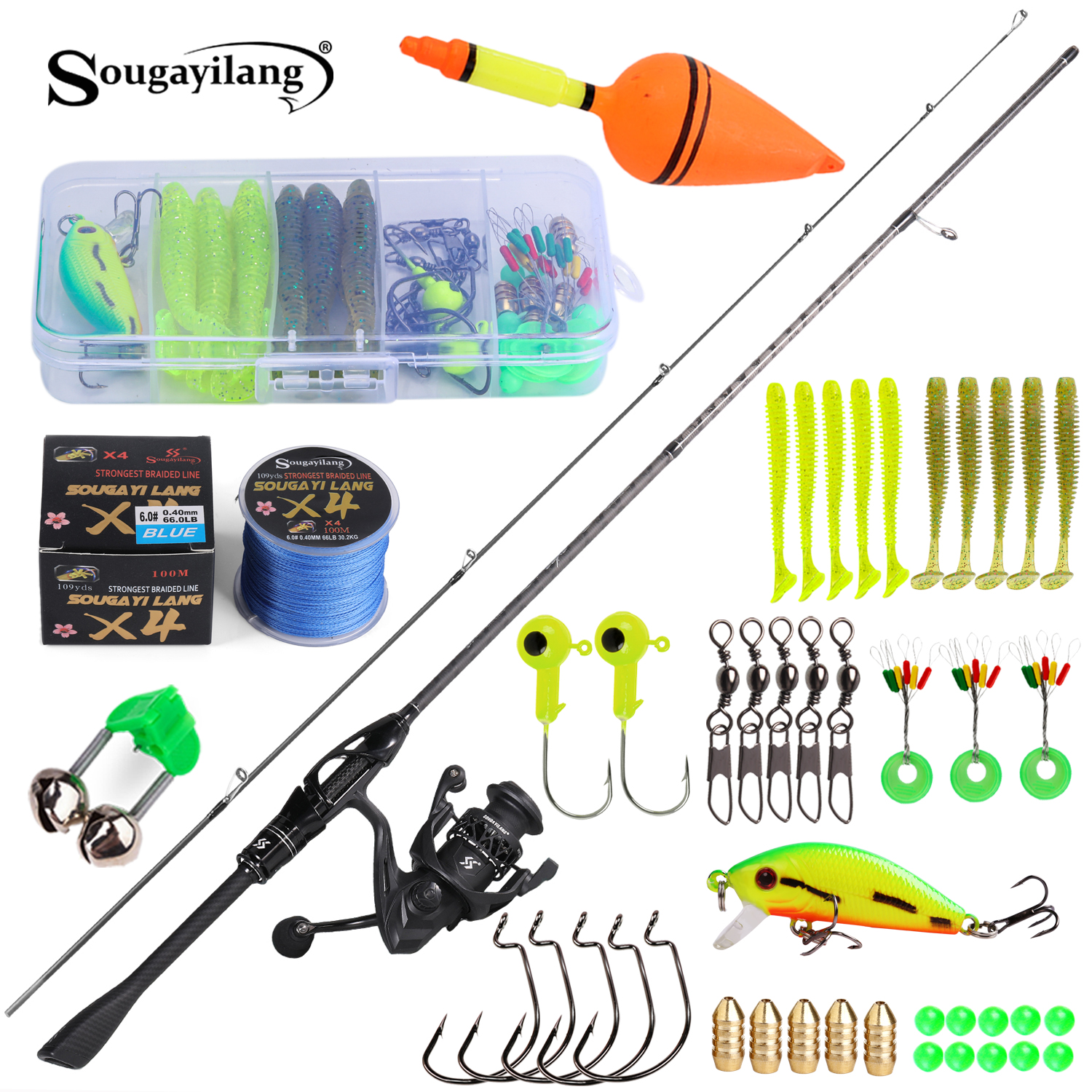 Sougayilang 1.8m Spinhengel en - Fishing Equipment Online recensie en prijs