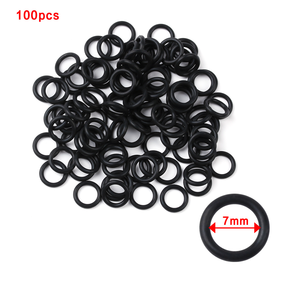 100 PCs Zwarte Rubberen O-ring - Fishing Equipment Stores recensie en prijs