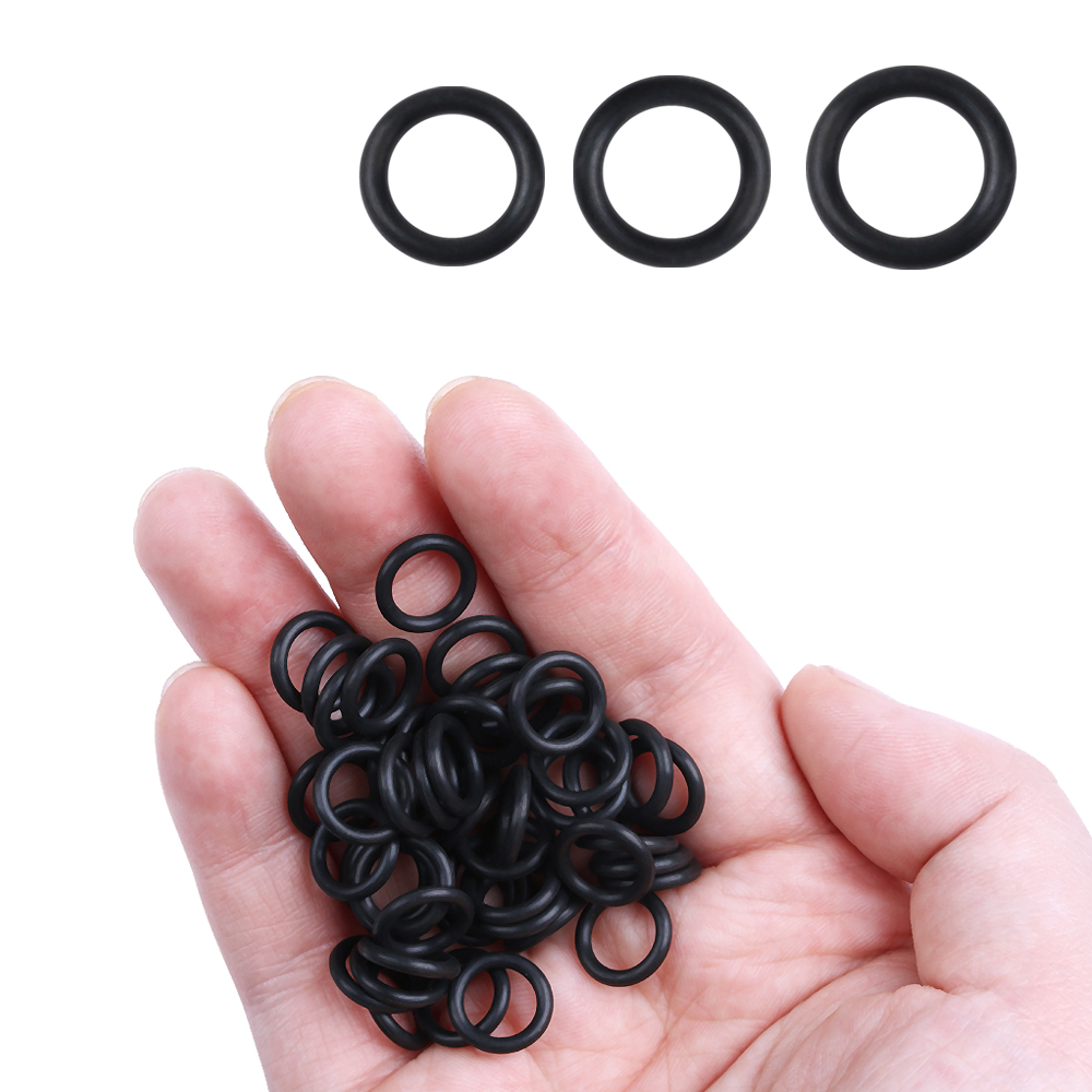 100 PCs Zwarte Rubberen O-ring - Fishing Equipment Stores recensie en prijs