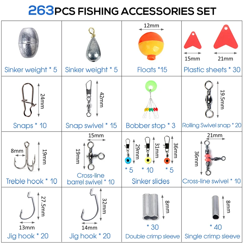 263 stks Outdoor Vissen Access - Fishing Equipment Storage recensie en prijs