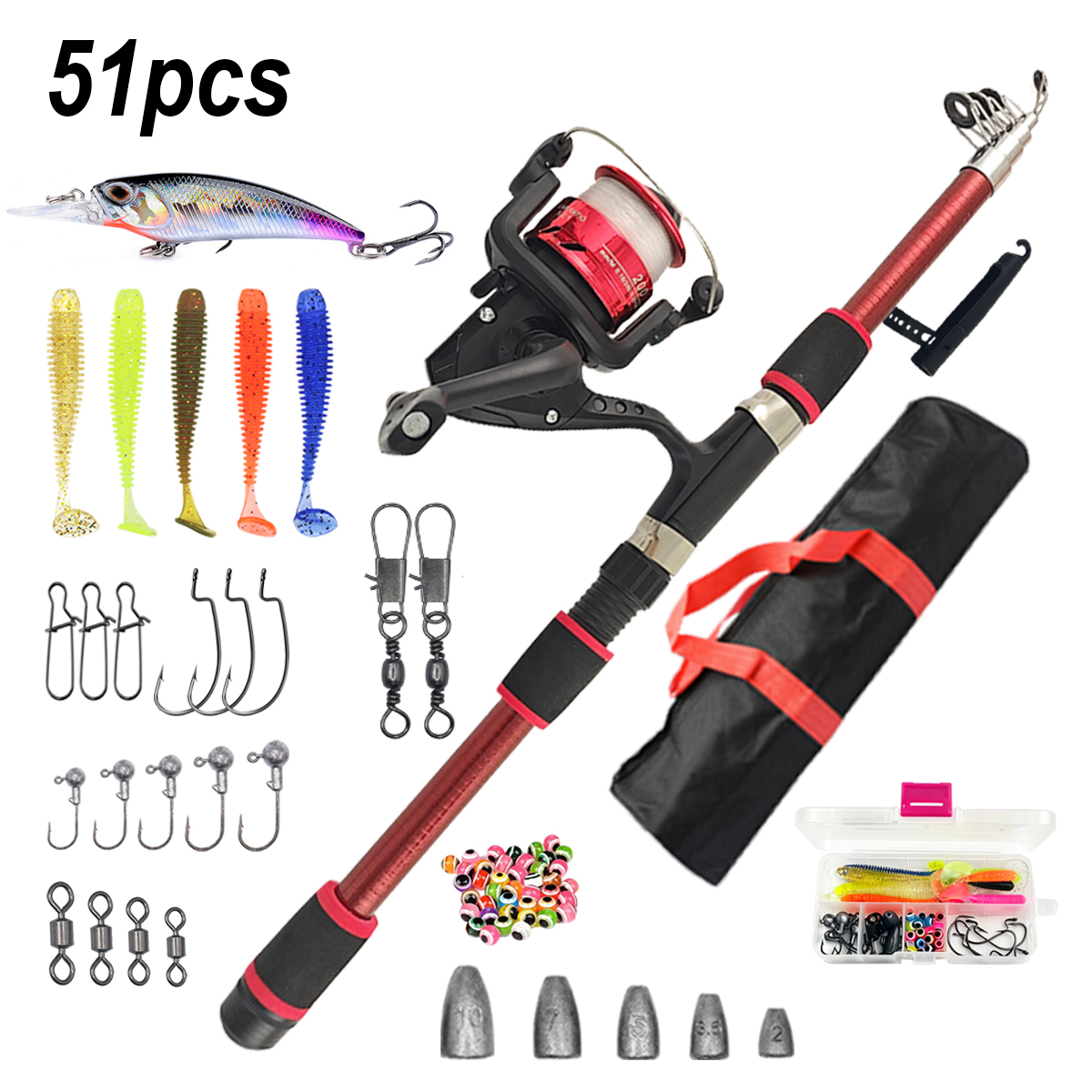 51-delige beginnershengelset m - Fishing Equipment Online recensie en prijs