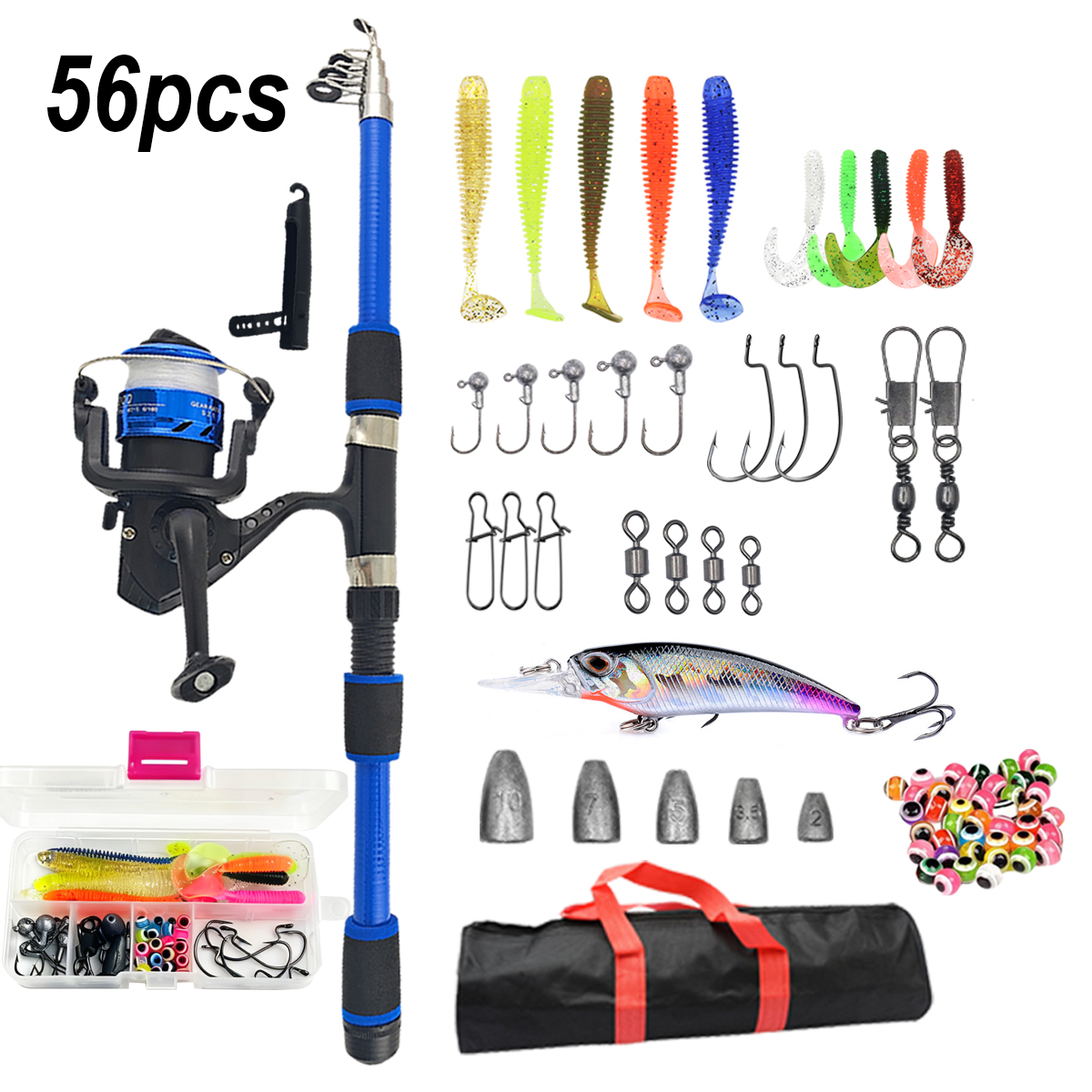 51-delige beginnershengelset m - Fishing Equipment Online recensie en prijs